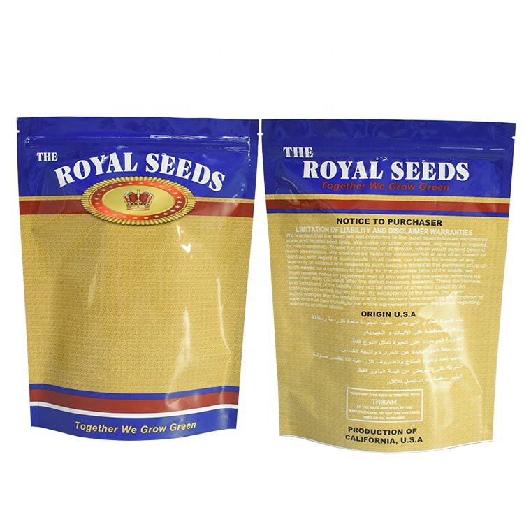 Sacchetti per imballaggio semi con cerniera